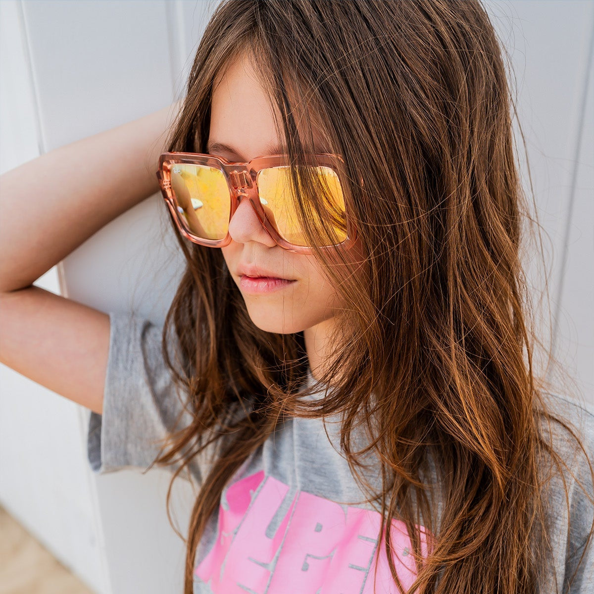 Summer Swim Shirt Grey Melee