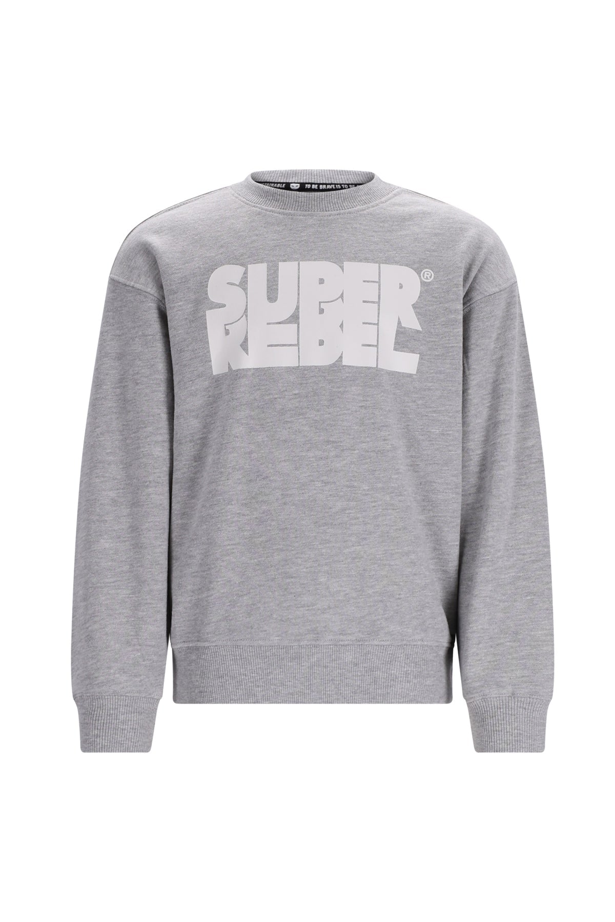 Sweater Round Neck Boys Grey Melee
