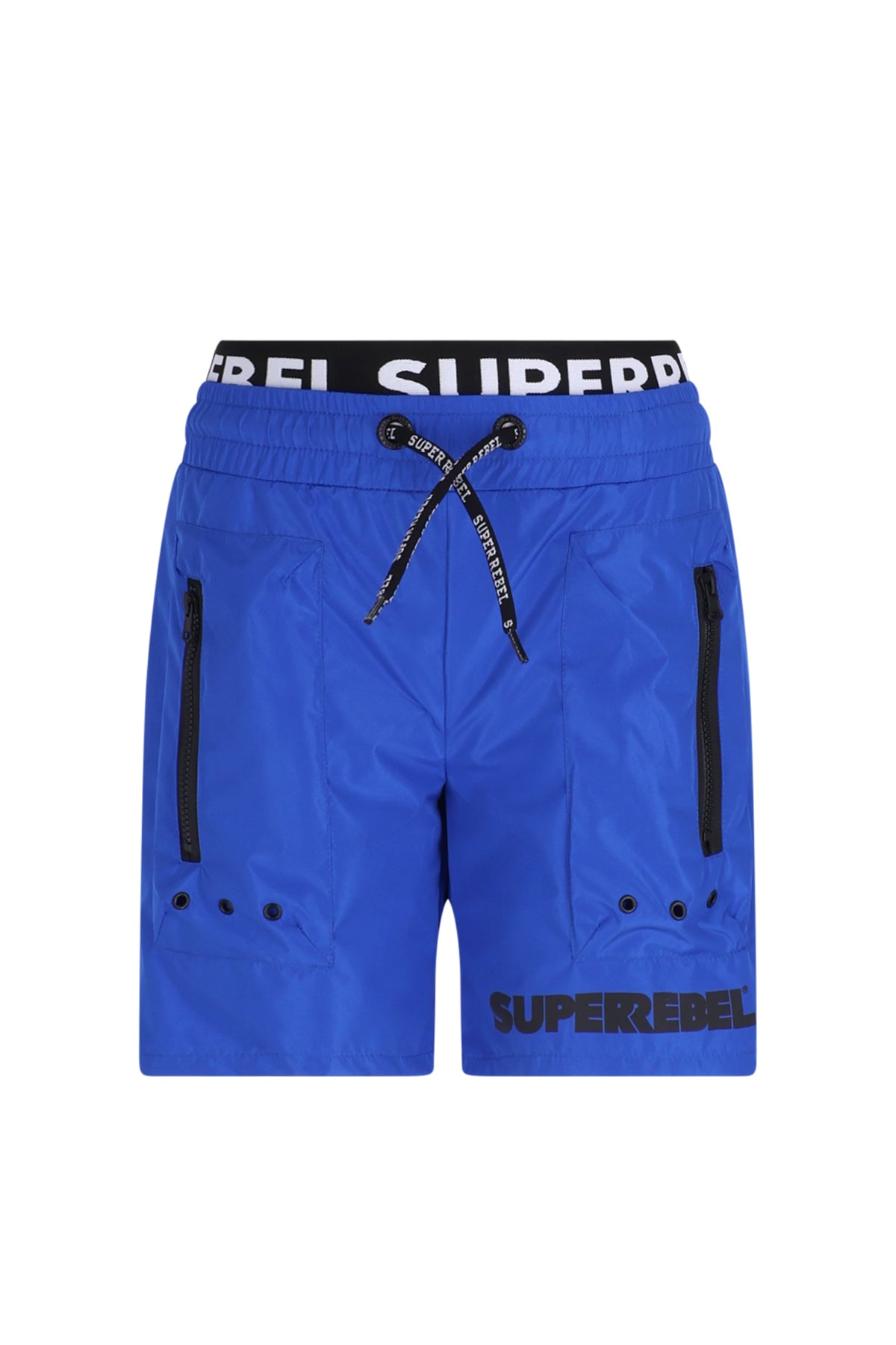 Vulcano Swimhort With Pockets and zippers Fluo Blue