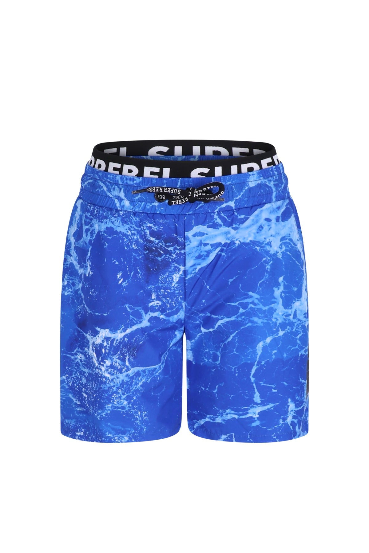 Bay Swim Short Look at Water Alloverprint Blue