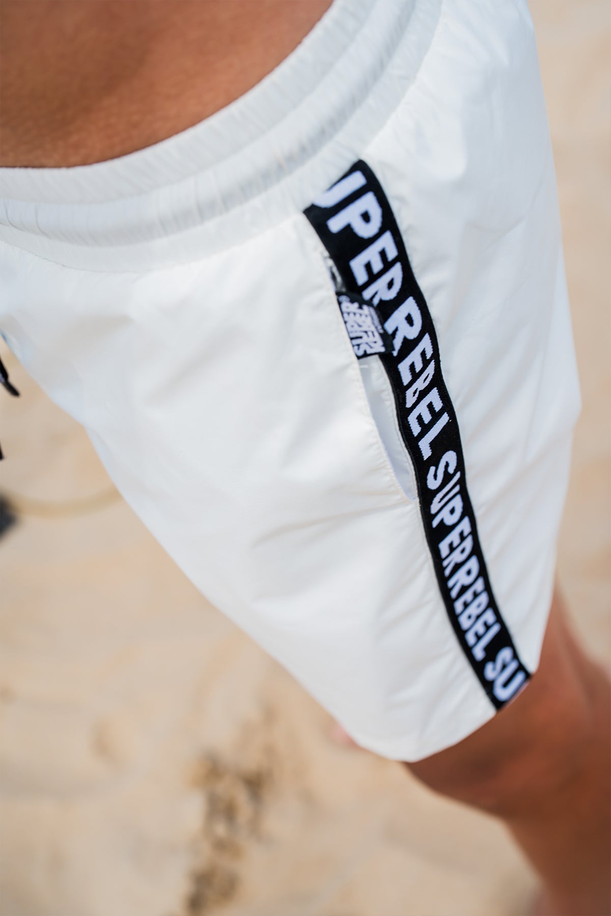 Rocky Swim Short Off White