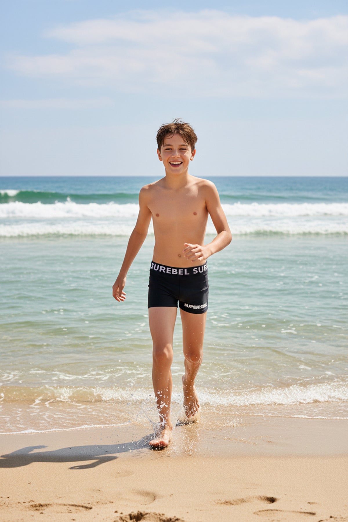 Diablo Tight Stretchy Swim Short Black