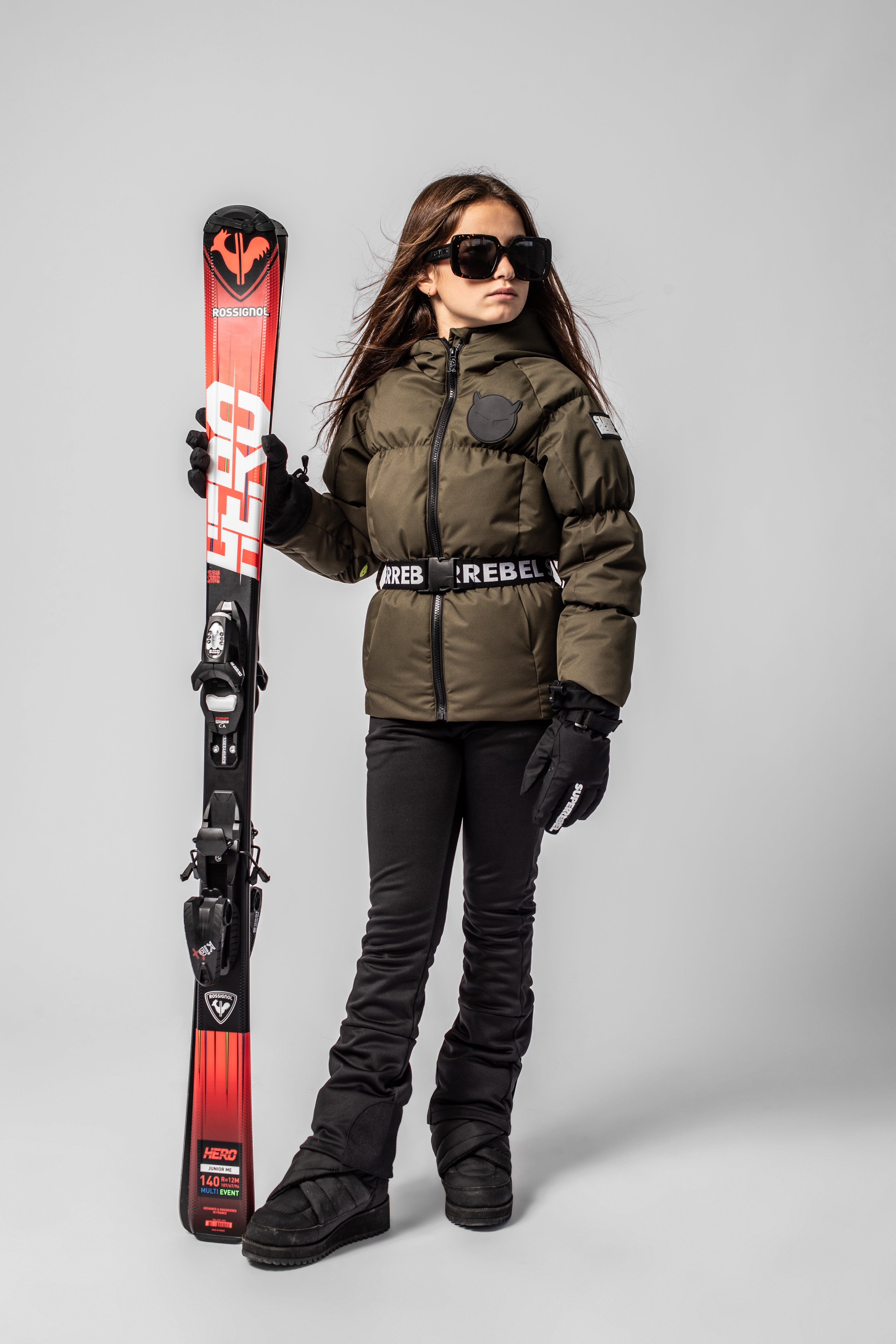 SuperRebel Puff Set Army Greem