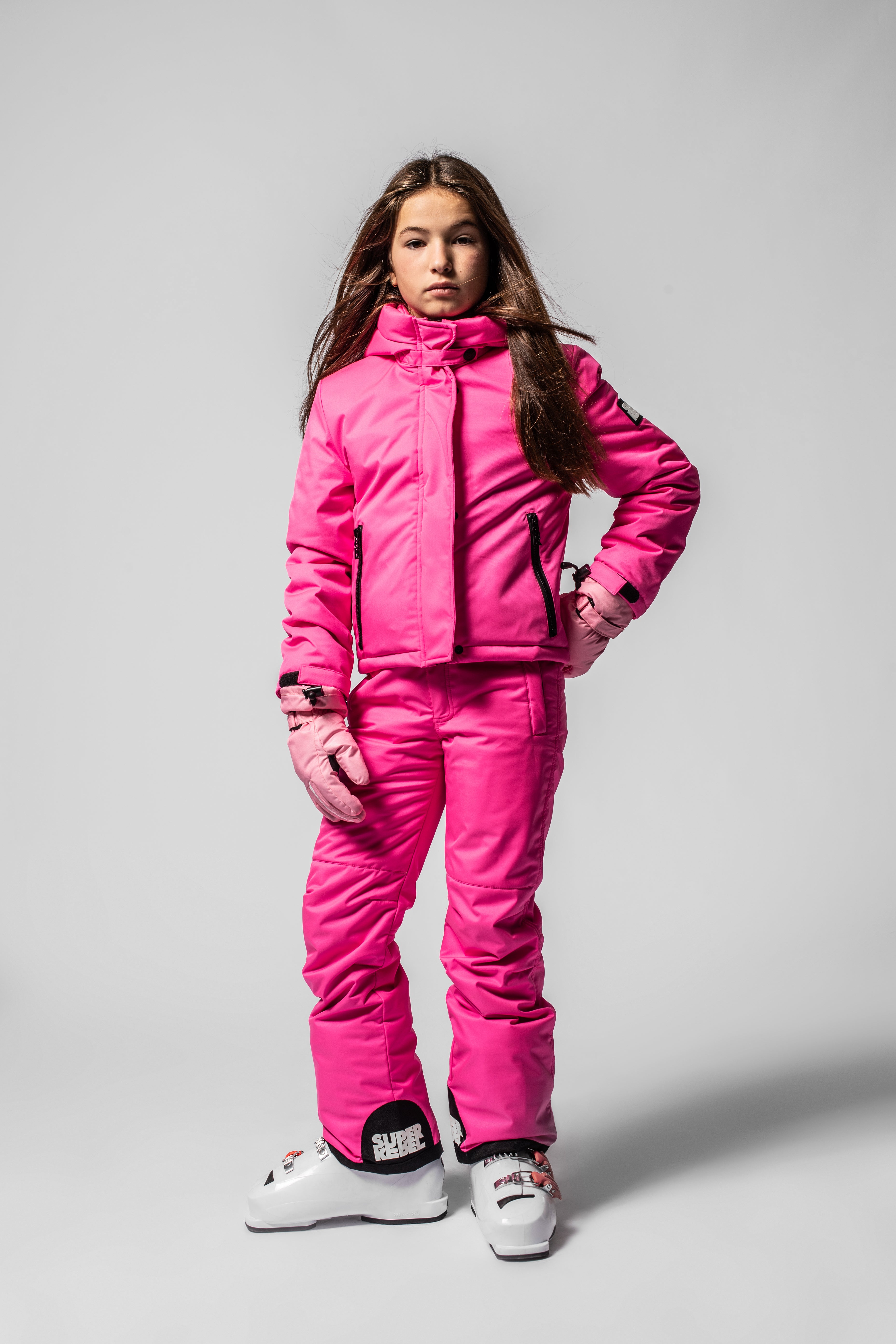 SuperRebel Speak Ski Trousers Pink Glo