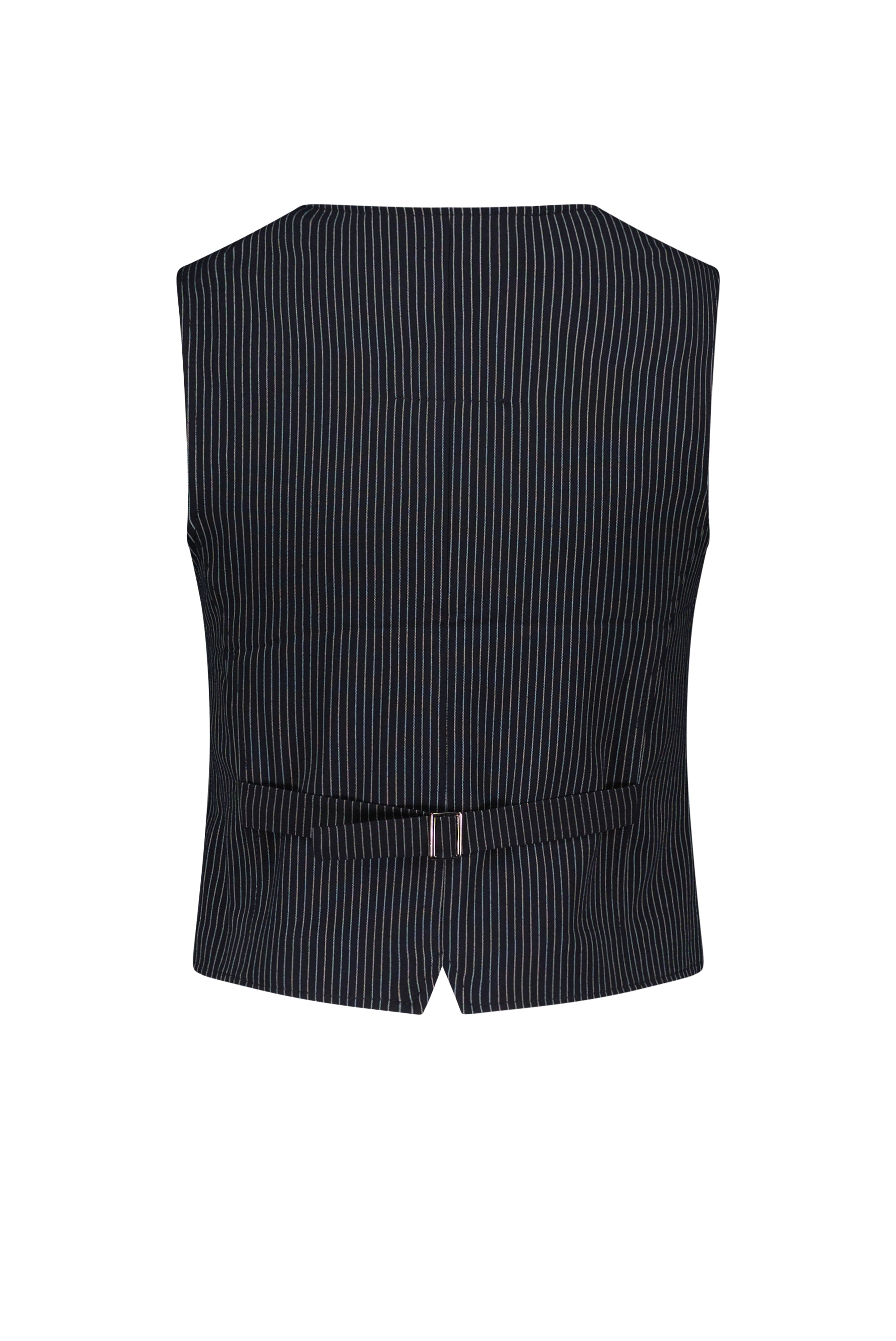 Emiel Gilet – Donkerblauw Gestreept