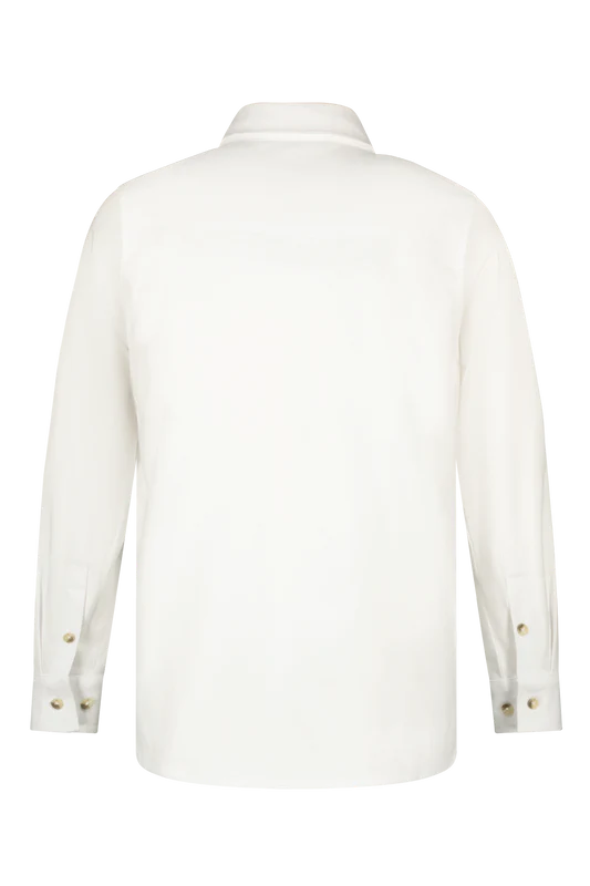 Red&Blu Owen wit overhemd comfort chic Jersey