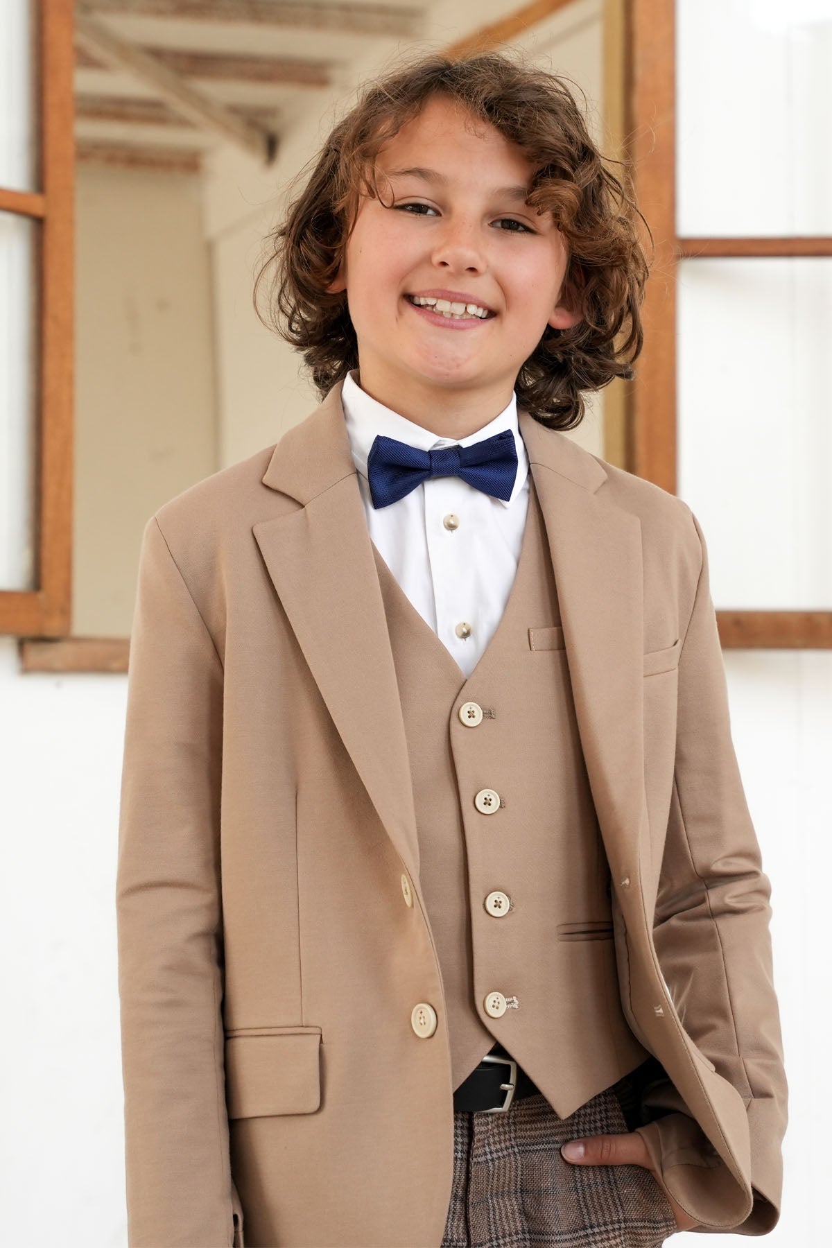 Gabriel Gilet Comfort Beige Jersey