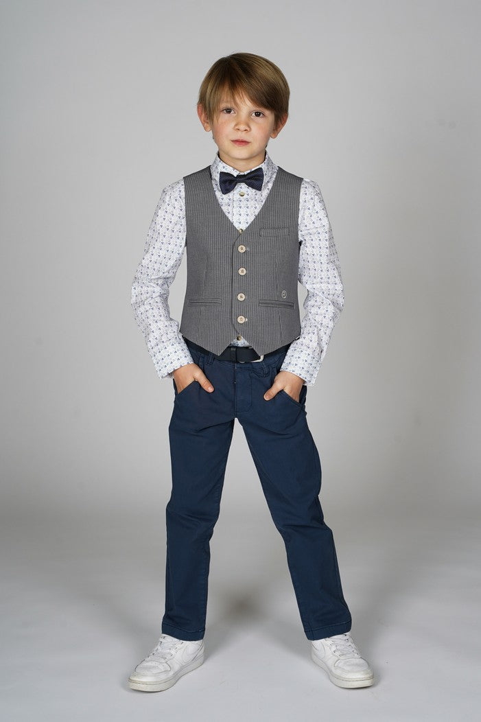 Red&Blu Oliver Hemd met triangle print