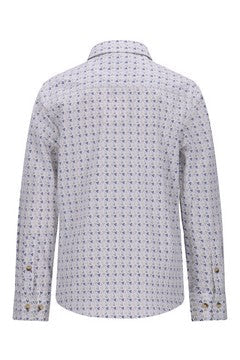 Red&Blu Oliver Hemd met triangle print