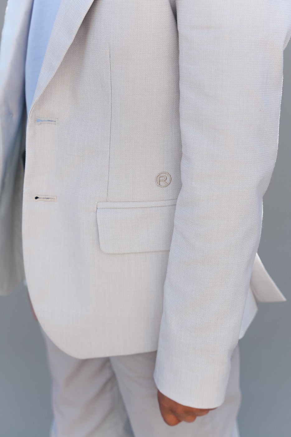 Red&Blu Bob blazer Licht Grijs