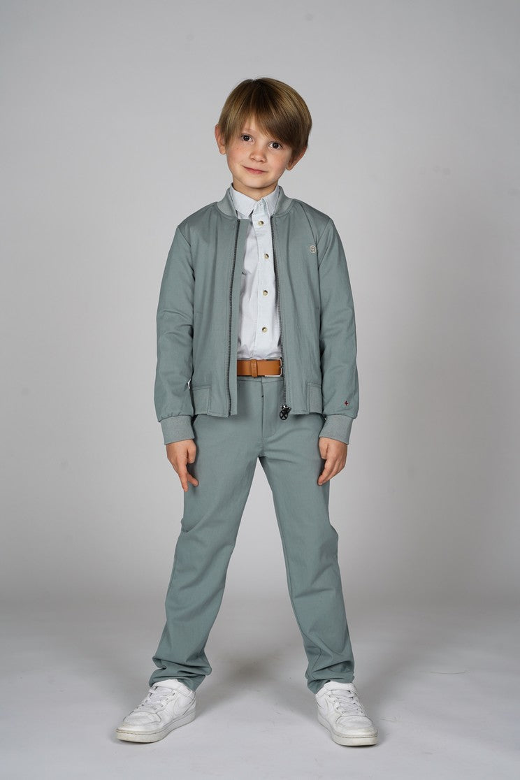 Red&Blu Parker pantalon grijs groen