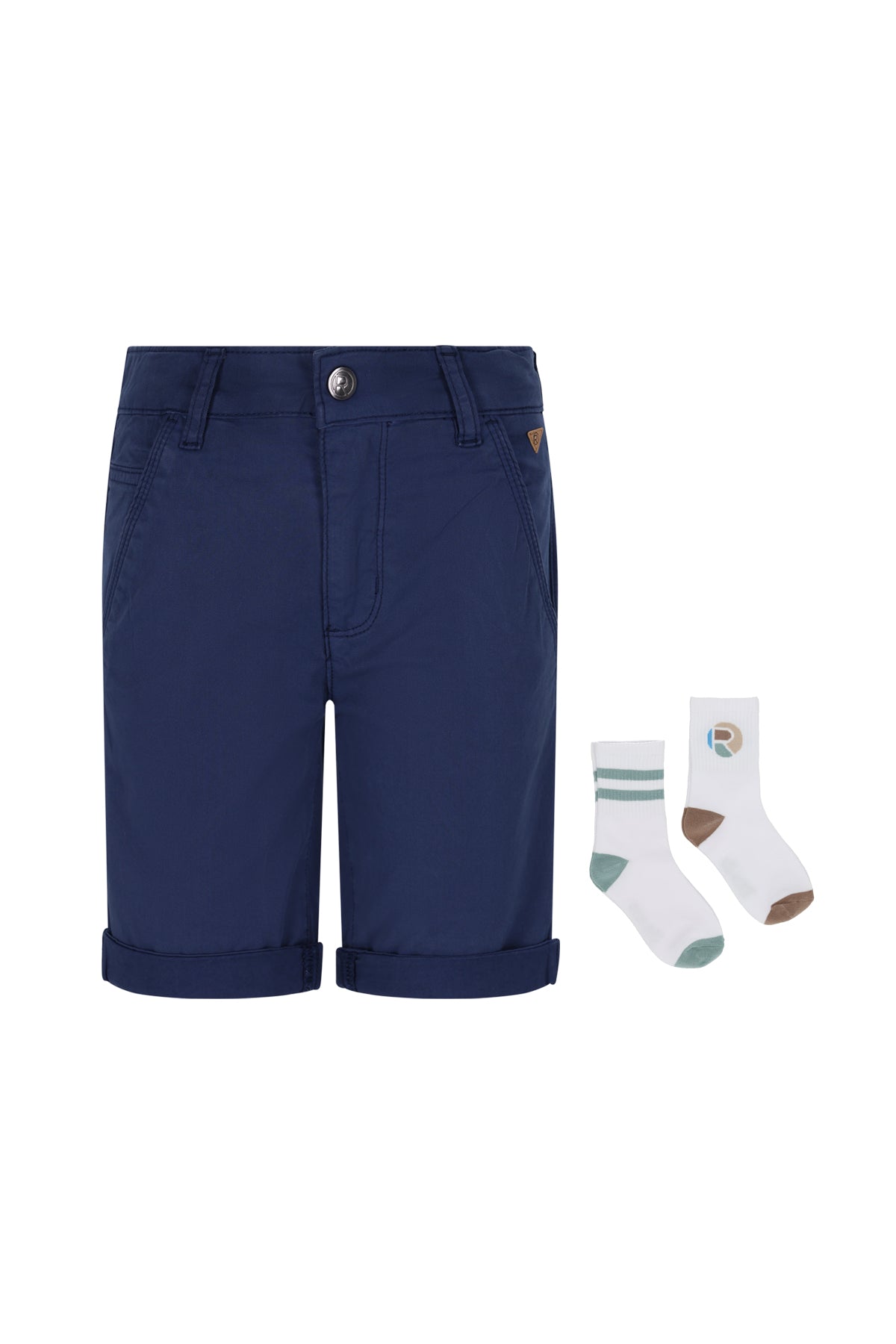 Red&Blu Chino Bermuda Tim Blauw