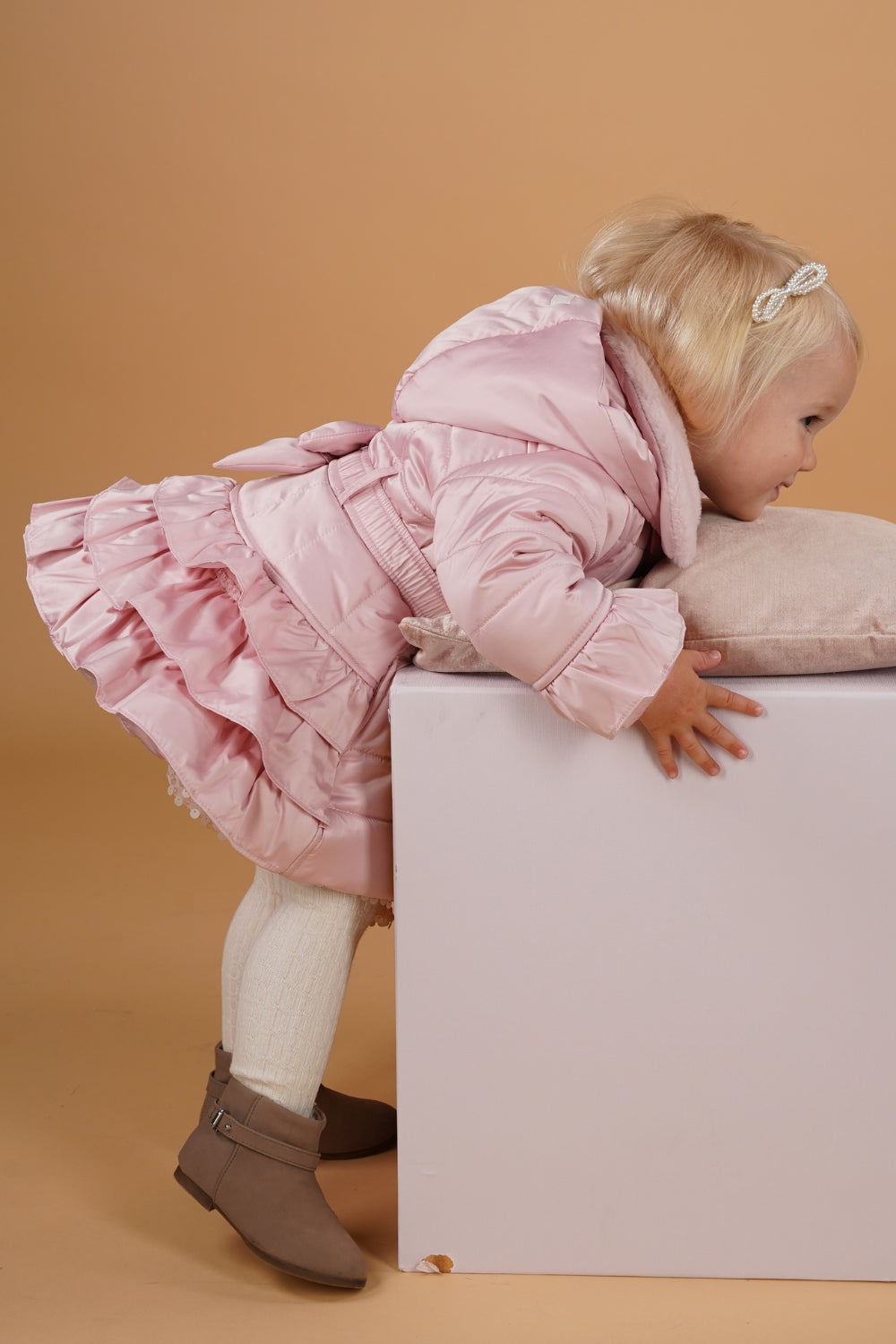 LE CHIC MINI ♥ BALUCIA ♥ ruffle coat *Cotton Candy*