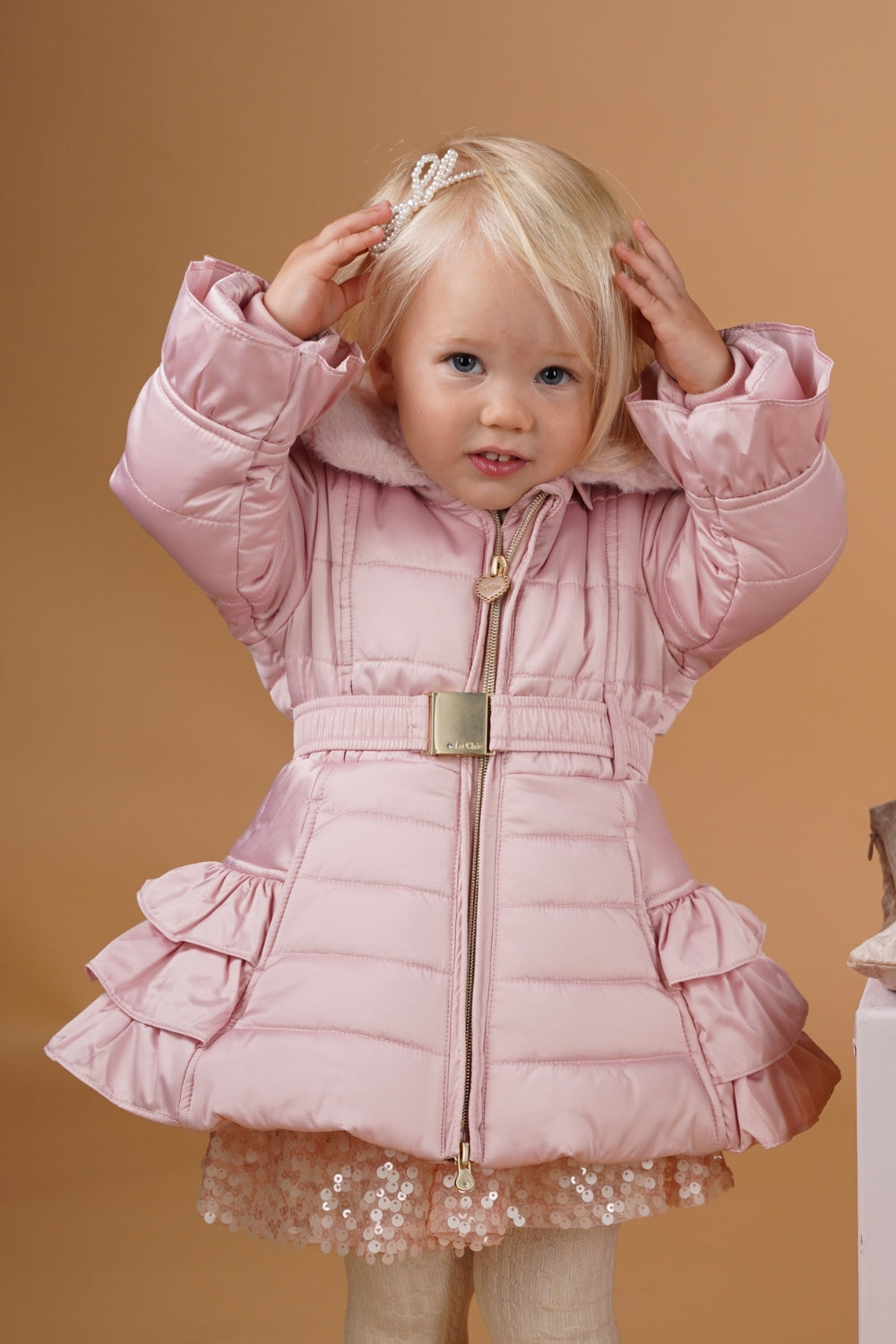 LE CHIC MINI ♥ BALUCIA ♥ ruffle coat *Cotton Candy*