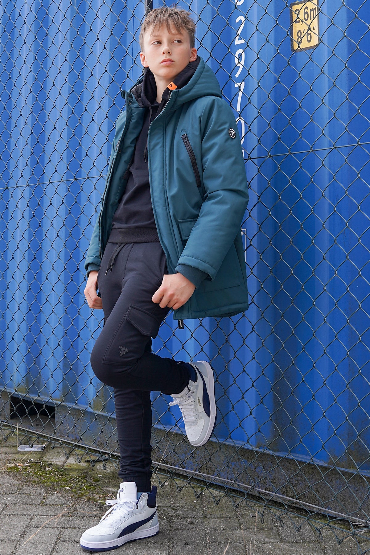 TYGO & vito Parka Bor Donkergroen
