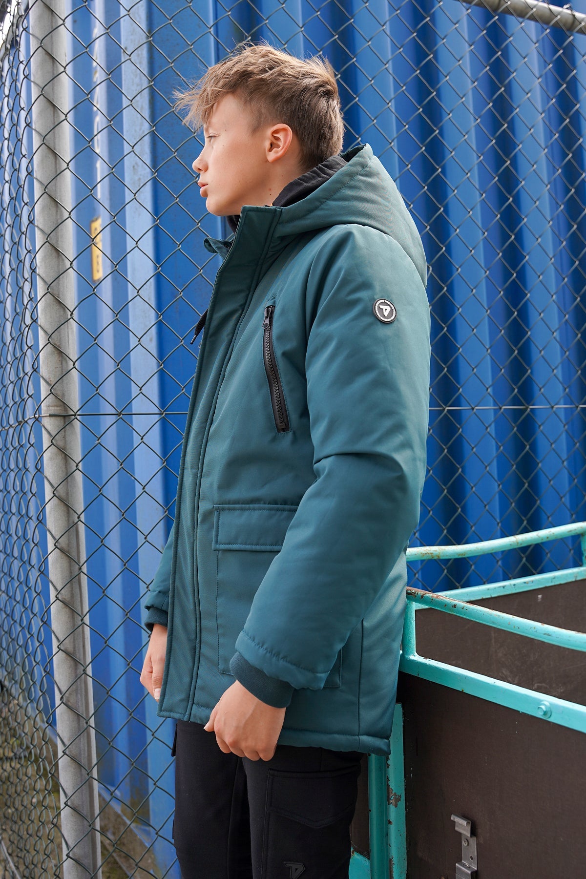 TYGO & vito Parka Bor Donkergroen