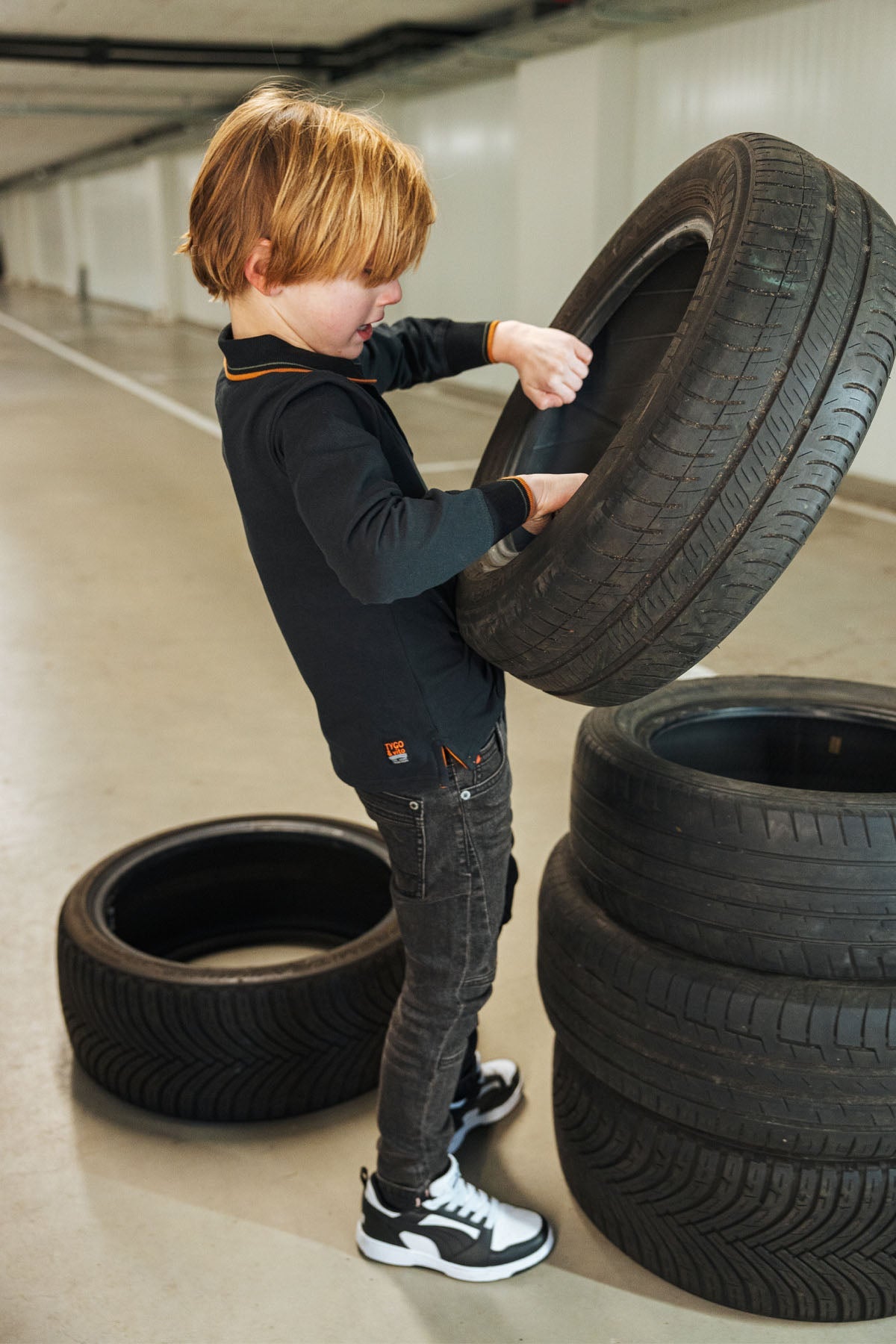 Polo Milano Zwart - TYGO&vito