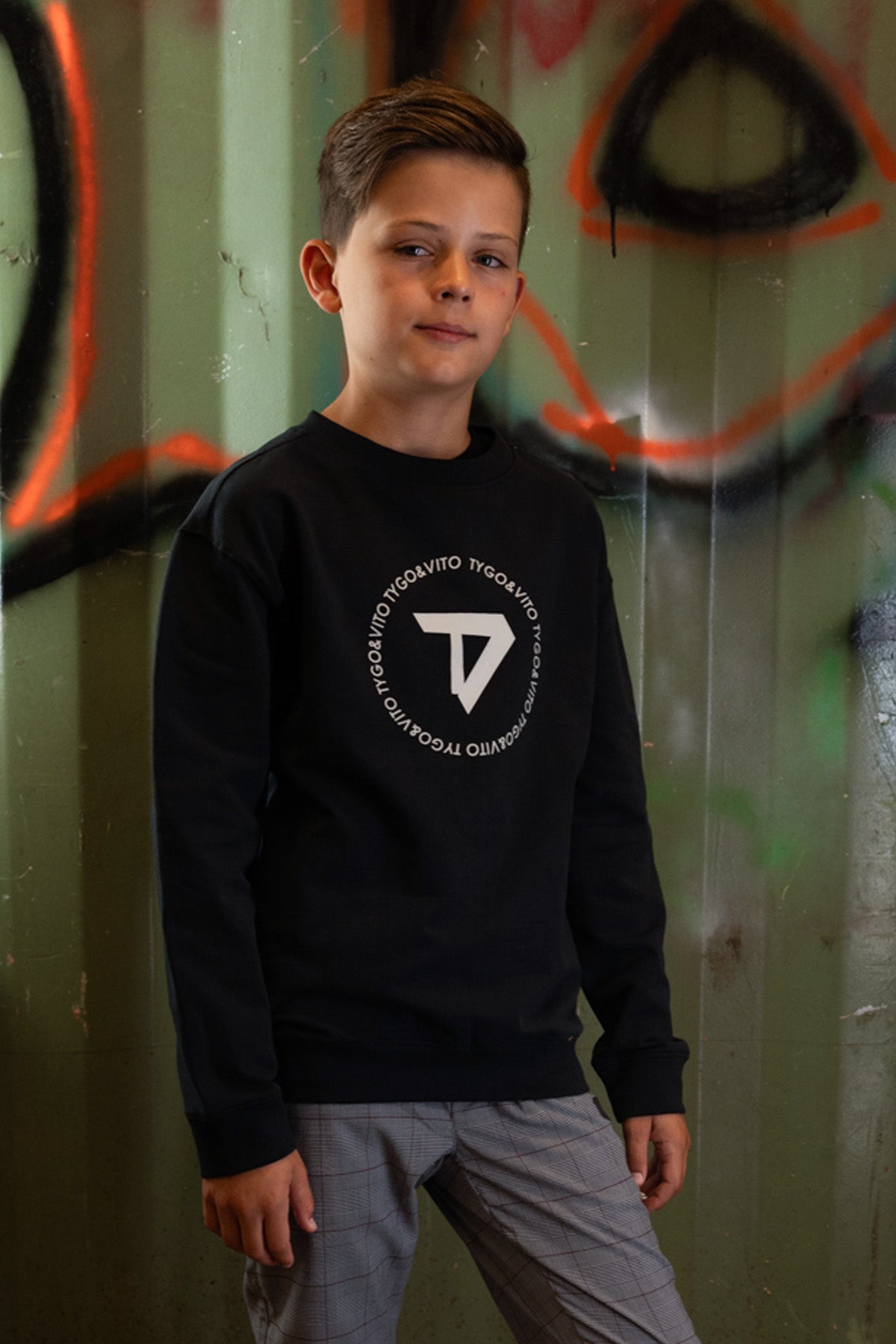 TYGO & vito Sweater Dorian Zwart