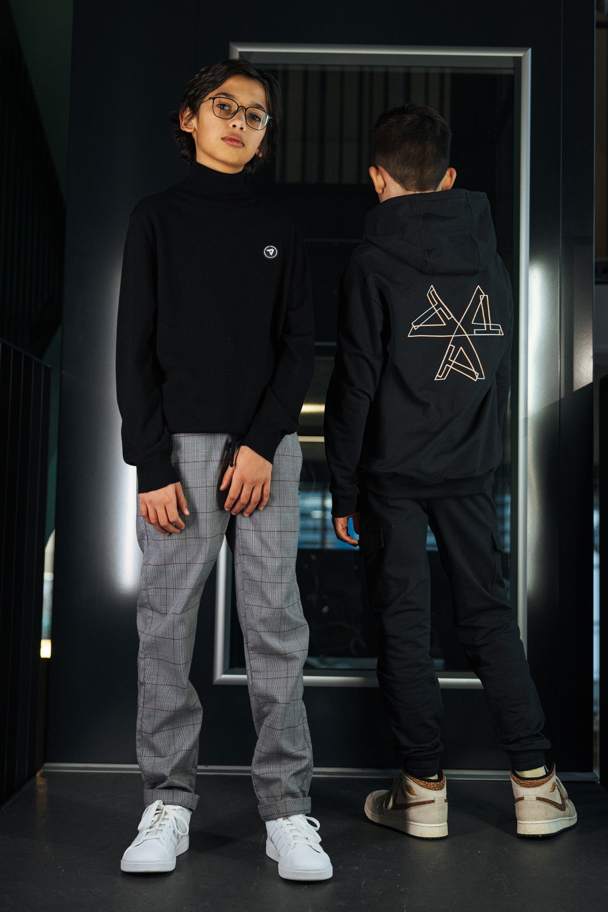 TYGO & vito Pants Jeric Ruit Grijs