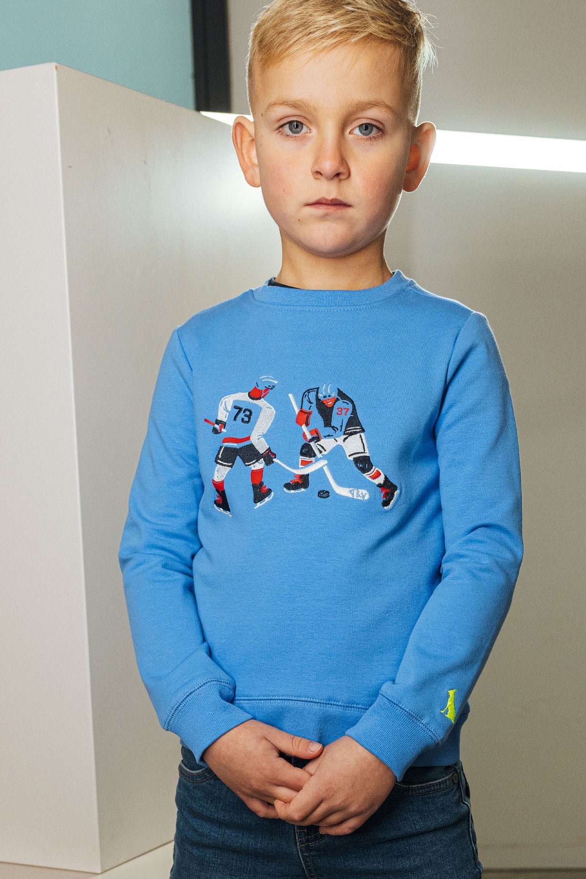 TYGO & vito Sweater Safa Fel Blauw