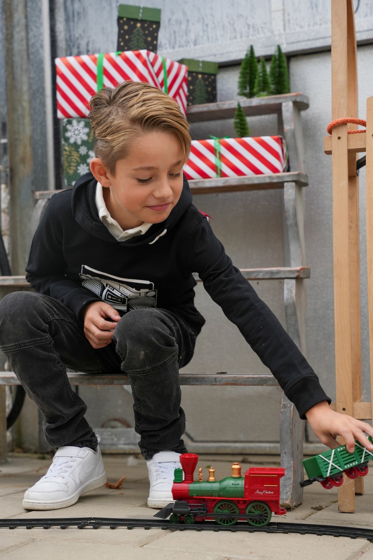 TYGO & vito Hoody Henry Zwart