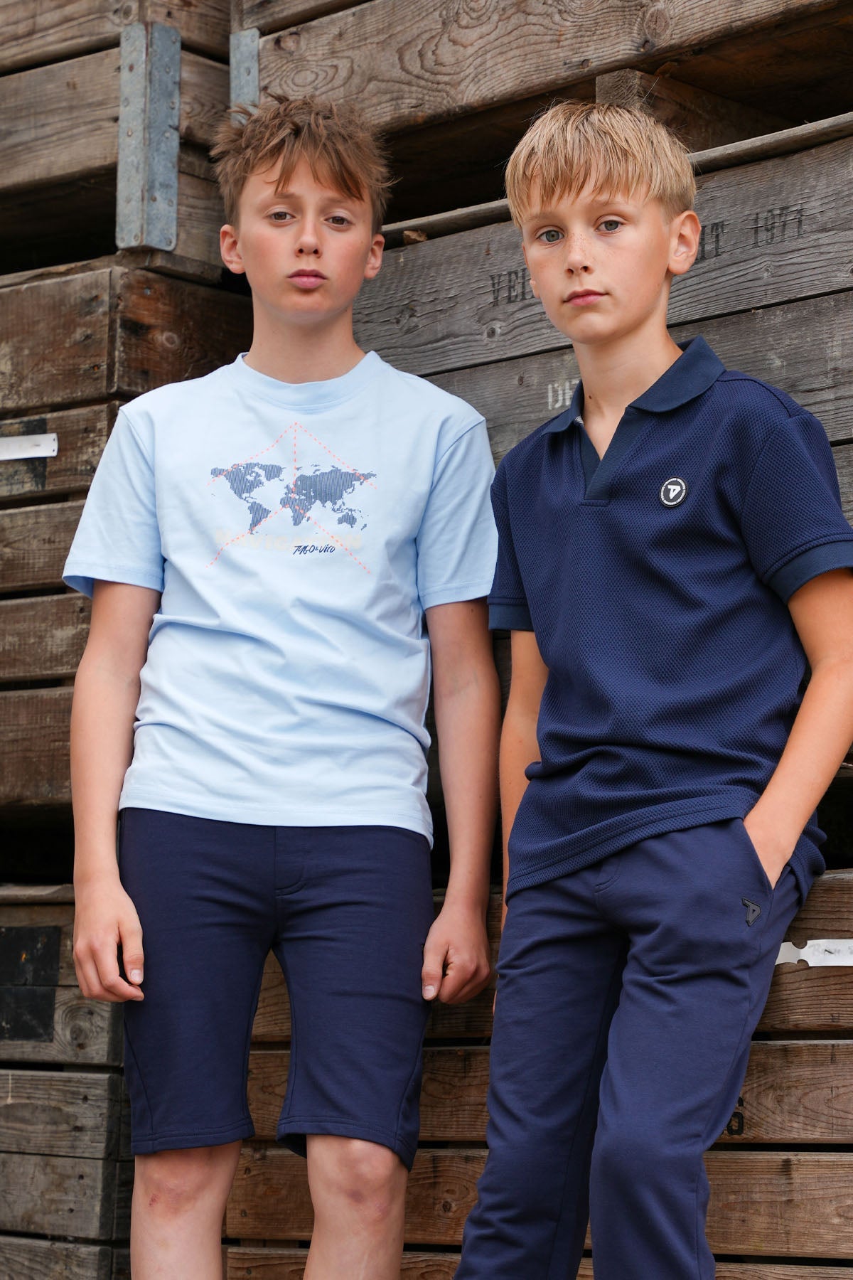 TYGO & vito T-shirt Dex Licht Blauw
