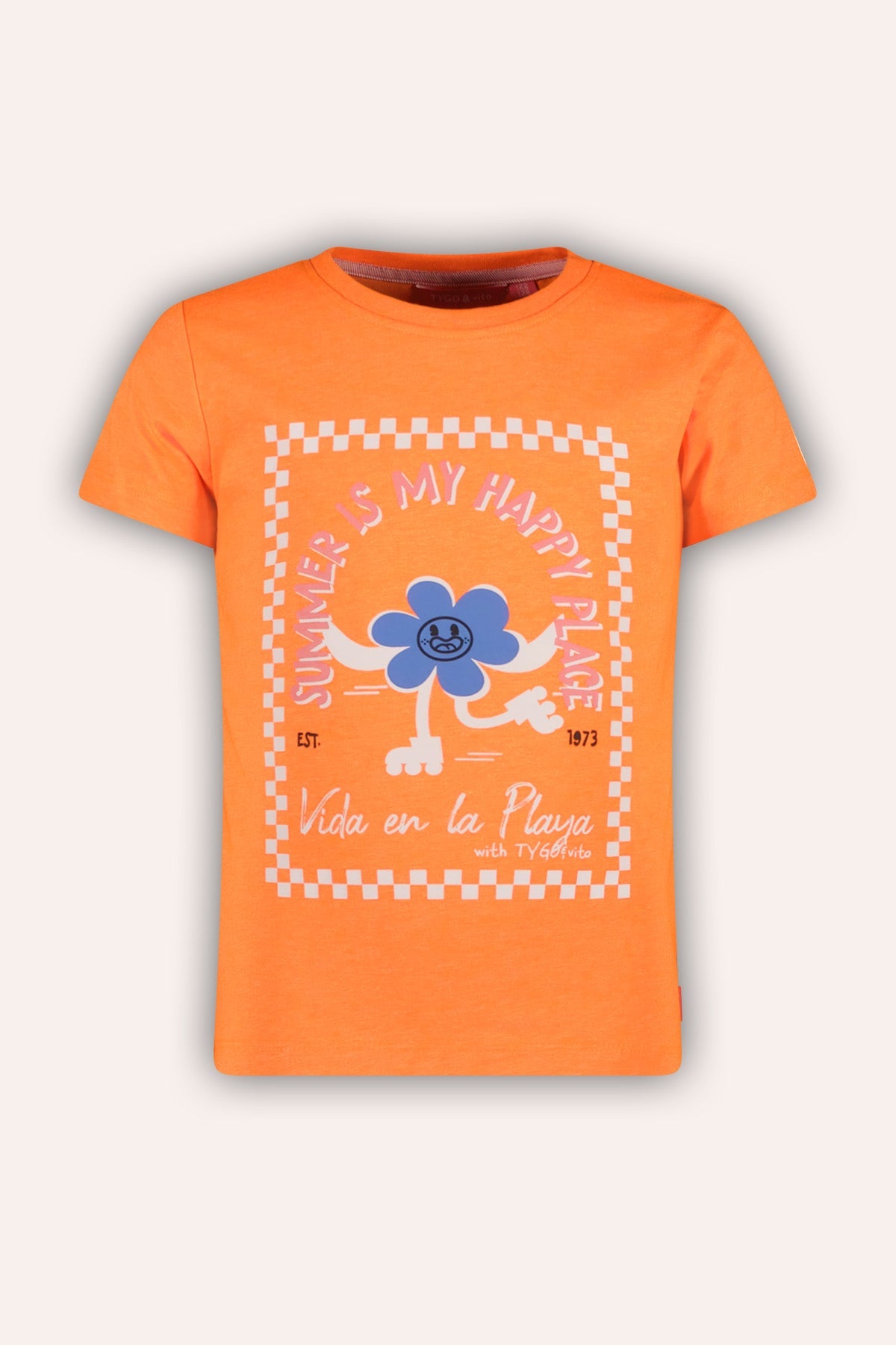 TYGO & vito T-shirt Taylor Neon Oranje