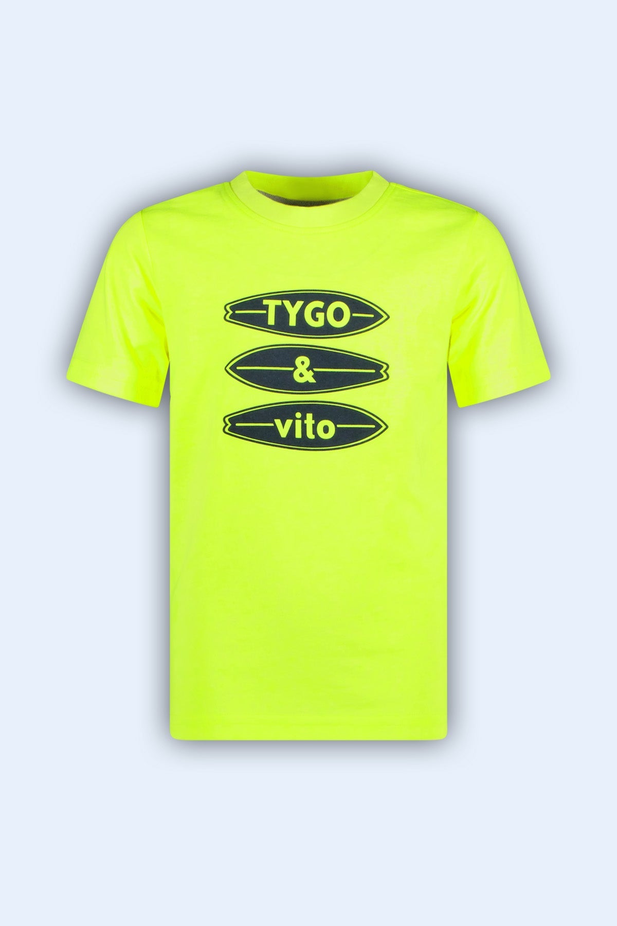 TYGO & vito T-shirt James Neon Geel*