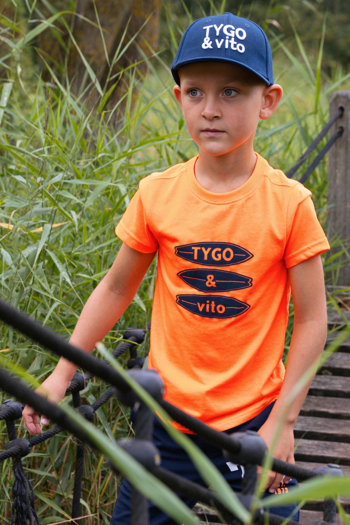 TYGO & vito T-shirt James Neon Oranje*