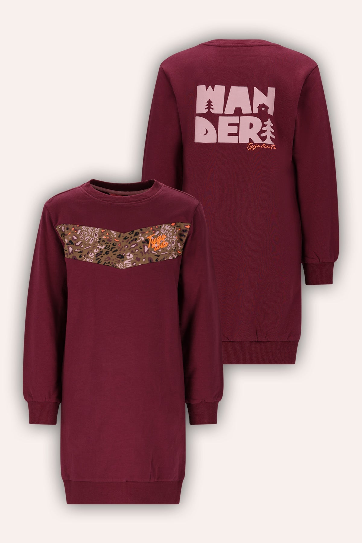 Kleid Demi Dunkelrot