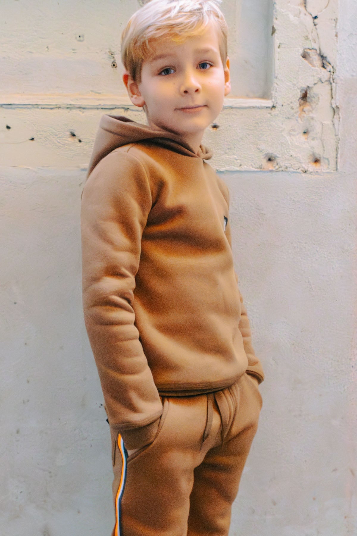 Hoodie Hank Licht Bruin