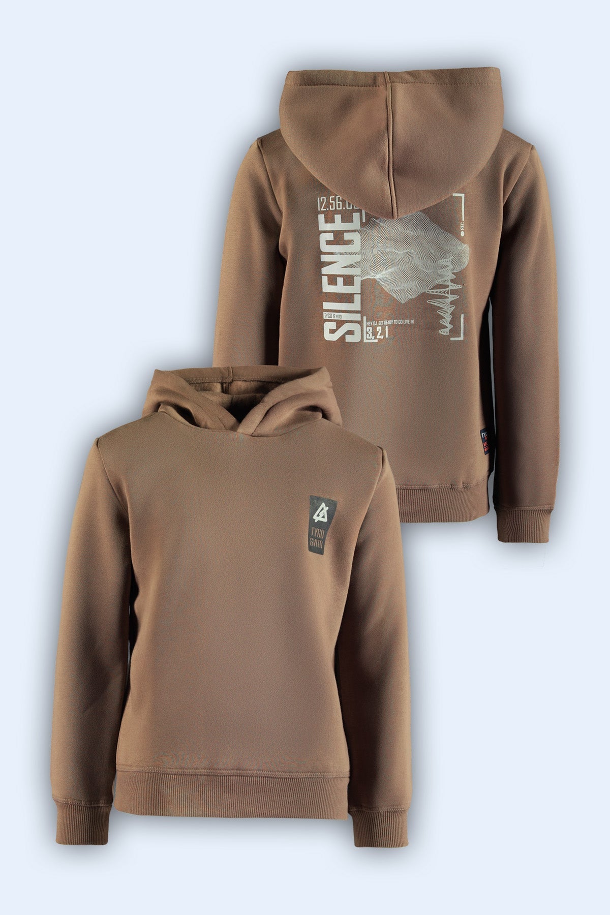 Hoodie Hank Licht Bruin
