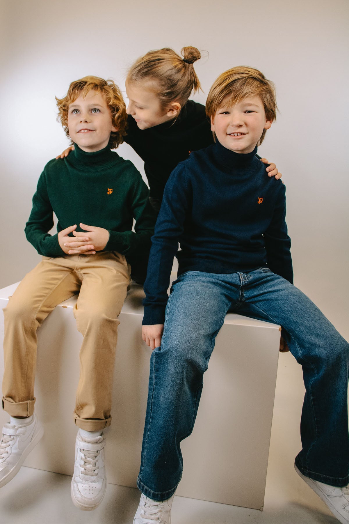 Kol trui Clint Donker Blauw