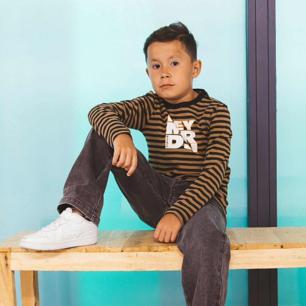 Longsleeve Melle Licht Bruin