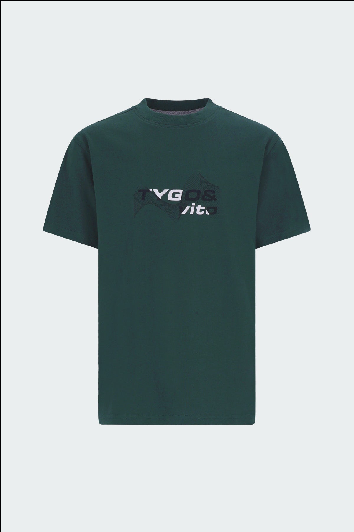 TYGO&vito T-shirt Loose Fit Drace Dark Green