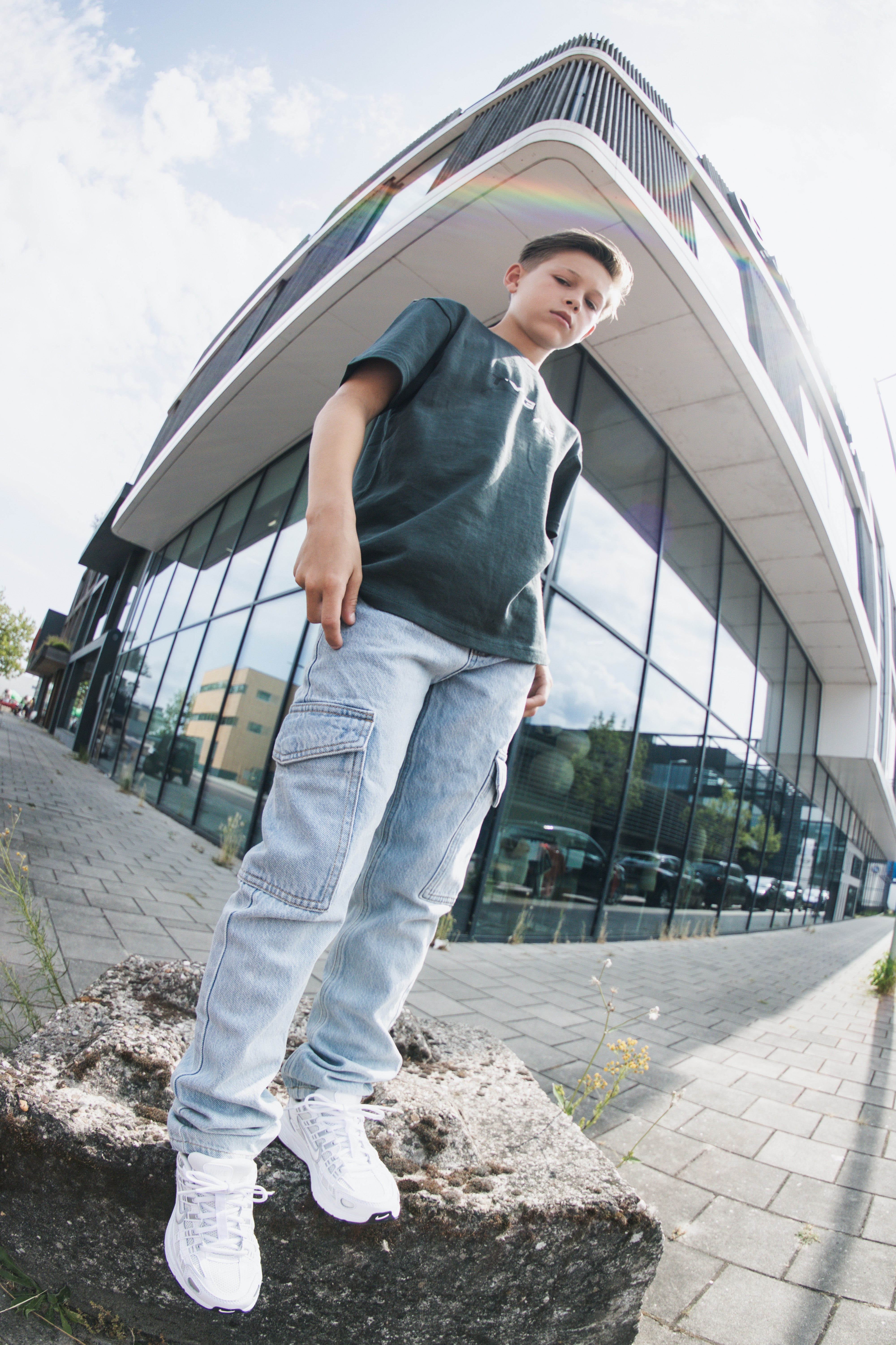 TYGO&vito T-shirt Loose Fit Drace Dark Green