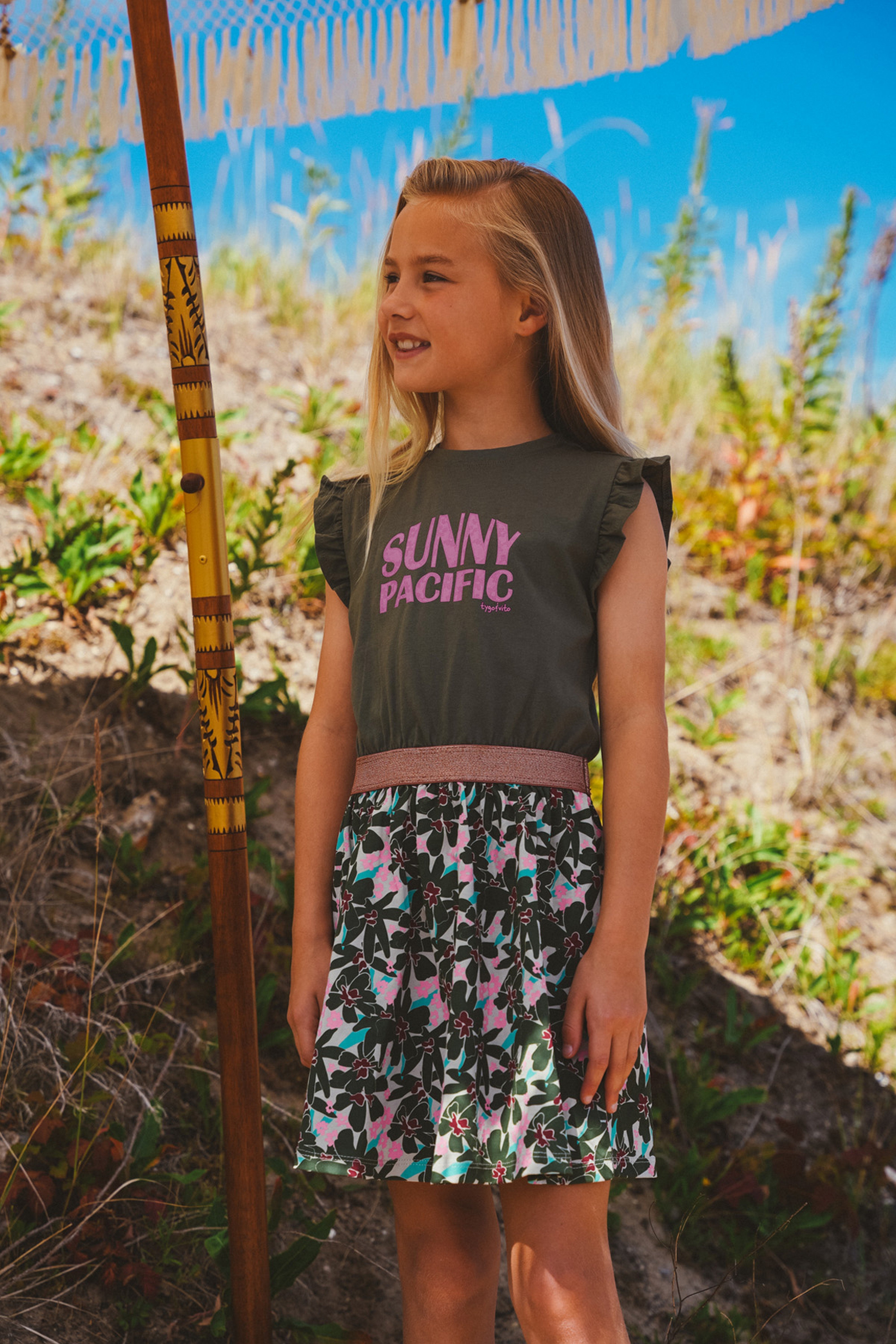 TYGO&vito Dress Jess Olijfgroen