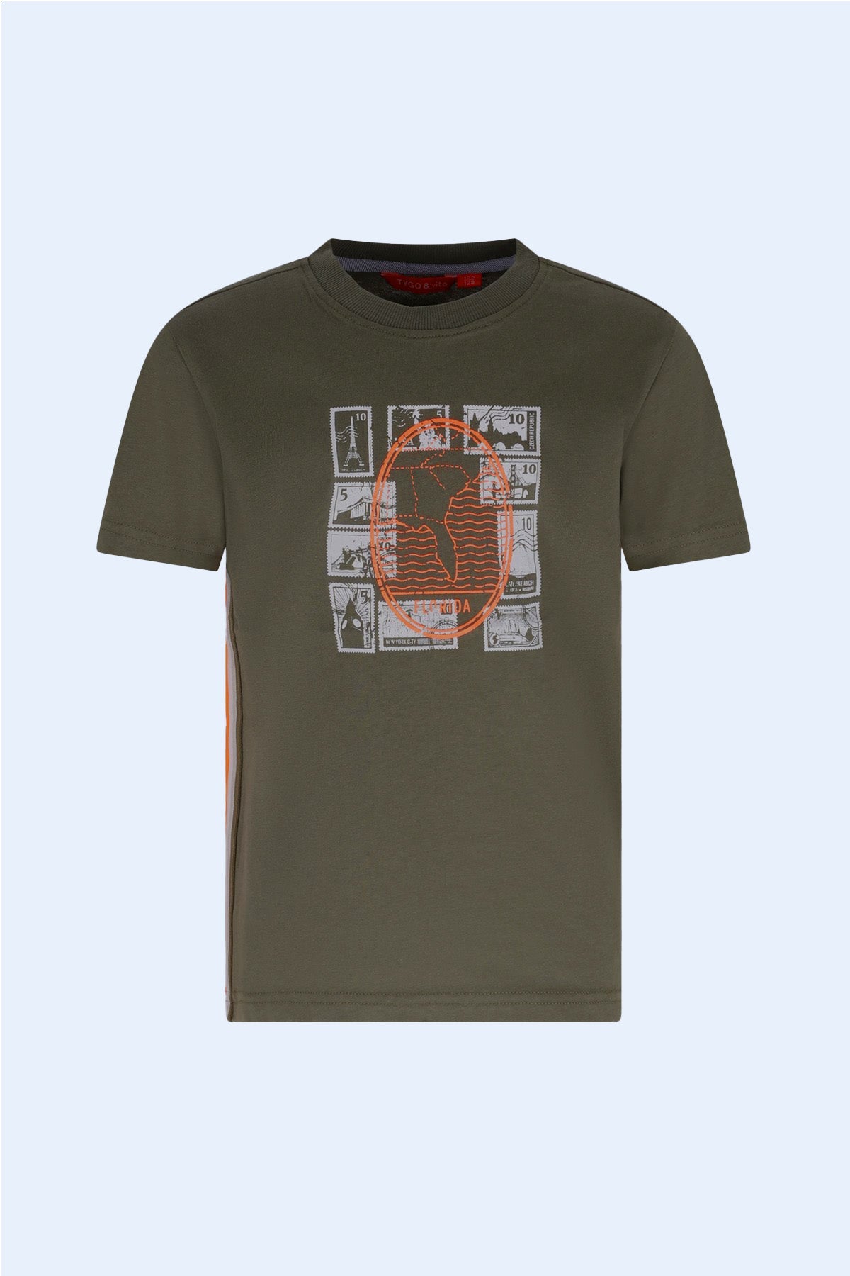 TYGO&vito T-shirt Wessel Olijfgroen