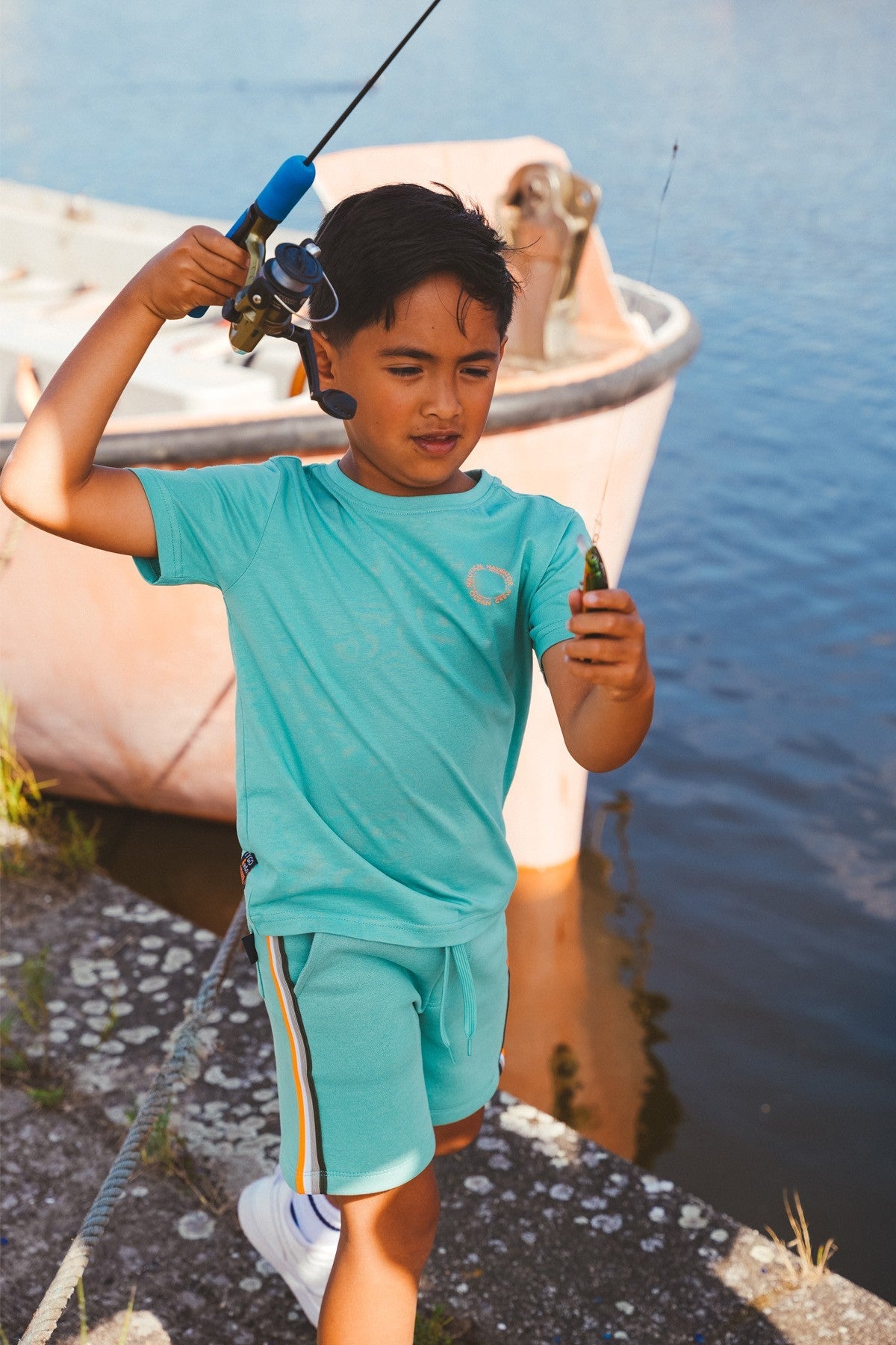 TYGO&vito T-shirt Dylan Blauwgroen