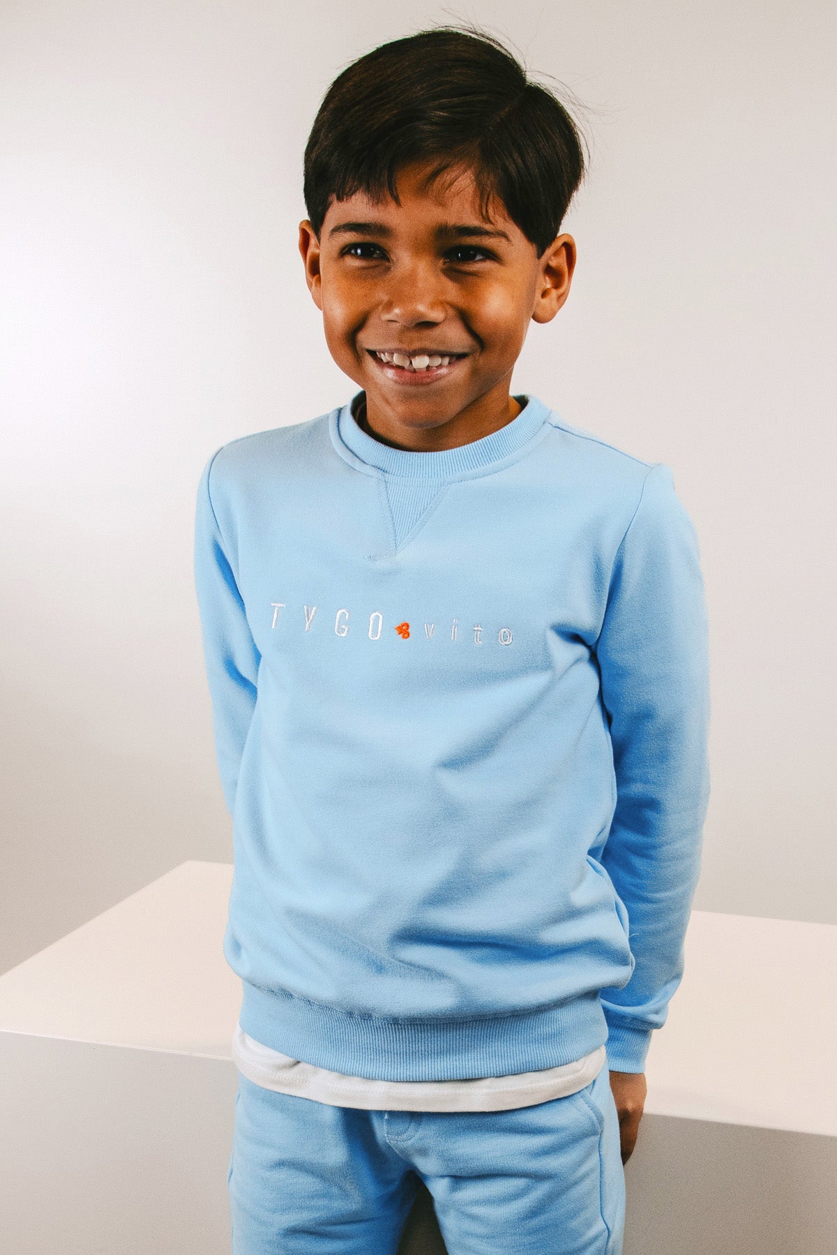 TYGO & vito Sweater Tygo Licht Blauw