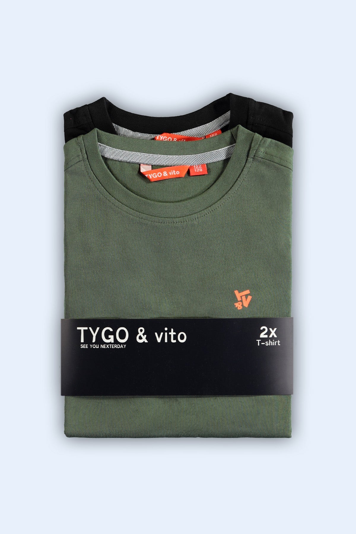 TYGO & vito 2-Pack T-shirt Stan Zwart-Thijmgroen