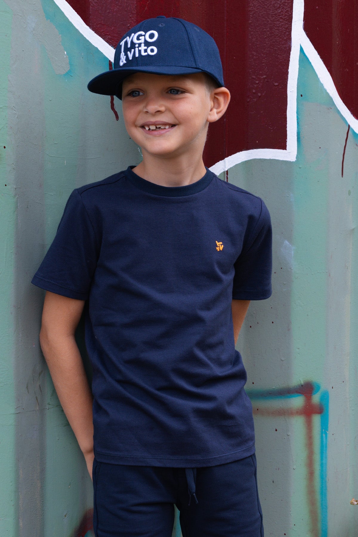 TYGO & vito 2-Pack T-shirt Stan Navy-Licht Blauw