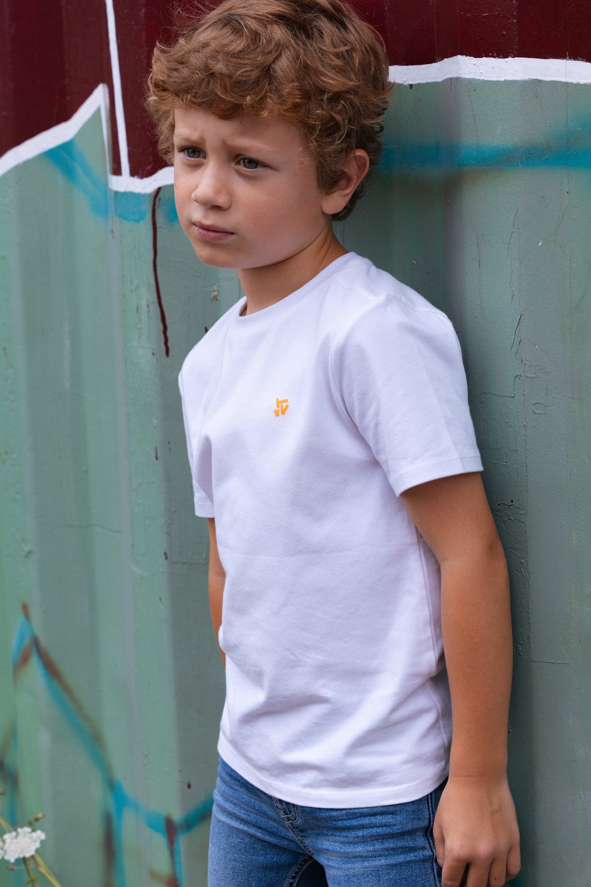 TYGO & vito 2-Pack T-shirt Stan Oranje-Wit