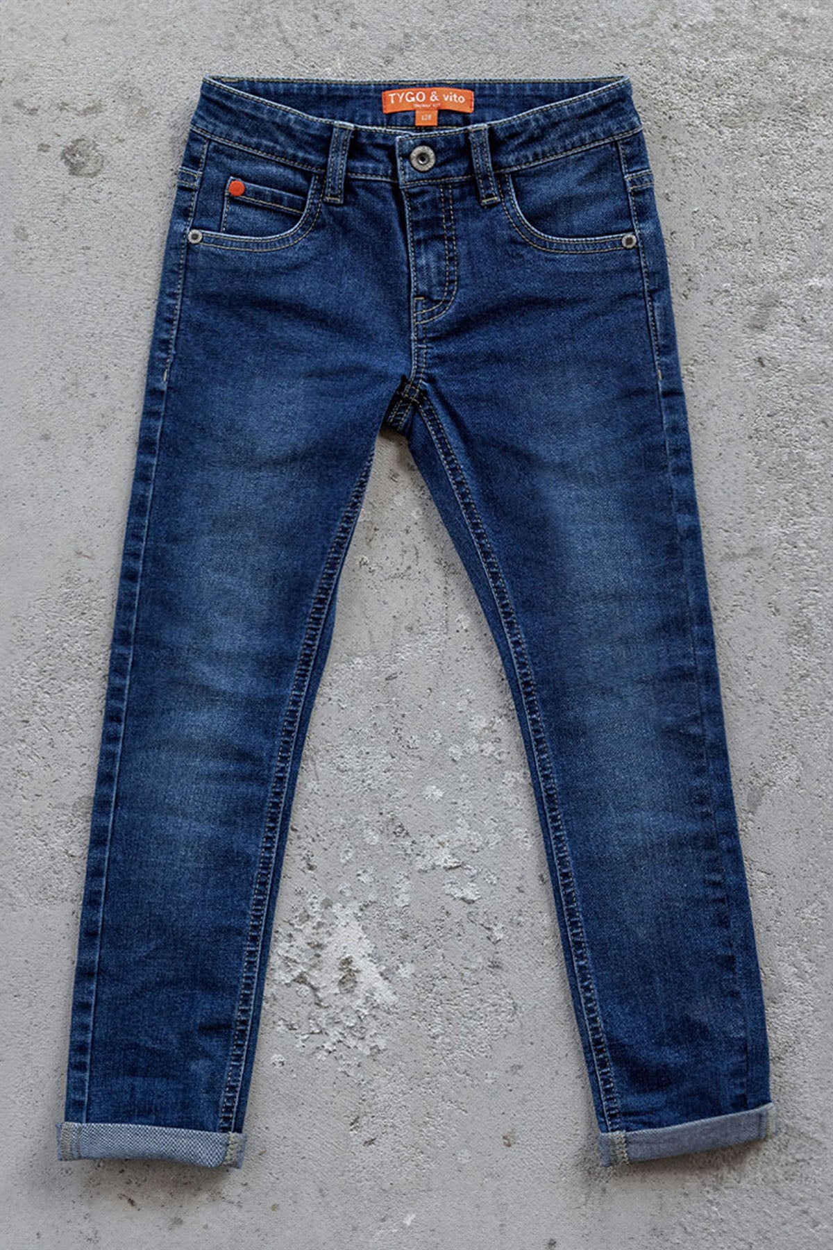 Skinny Fit Jeans Dark Used - TYGO&vito