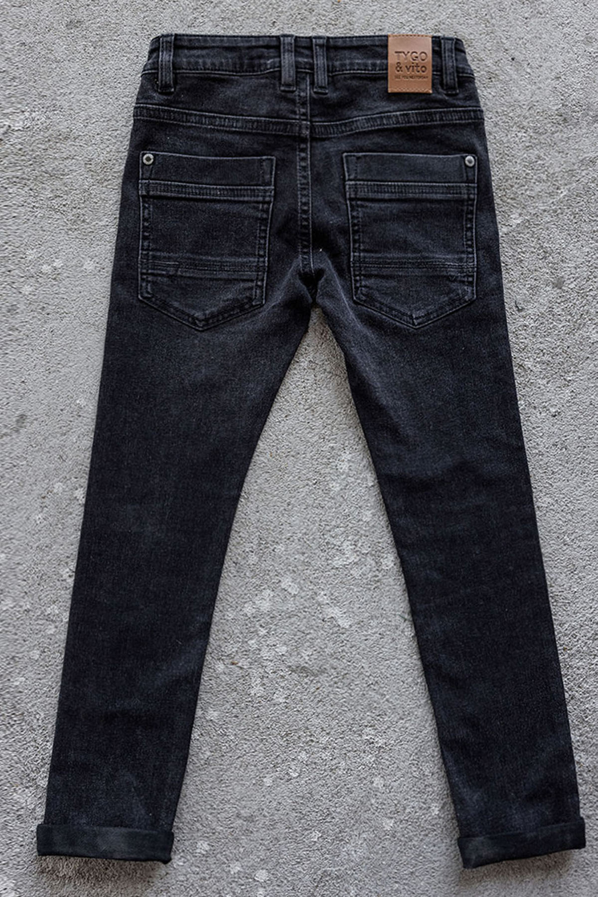 Skinny Fit Jeans Black Denim - TYGO&vito