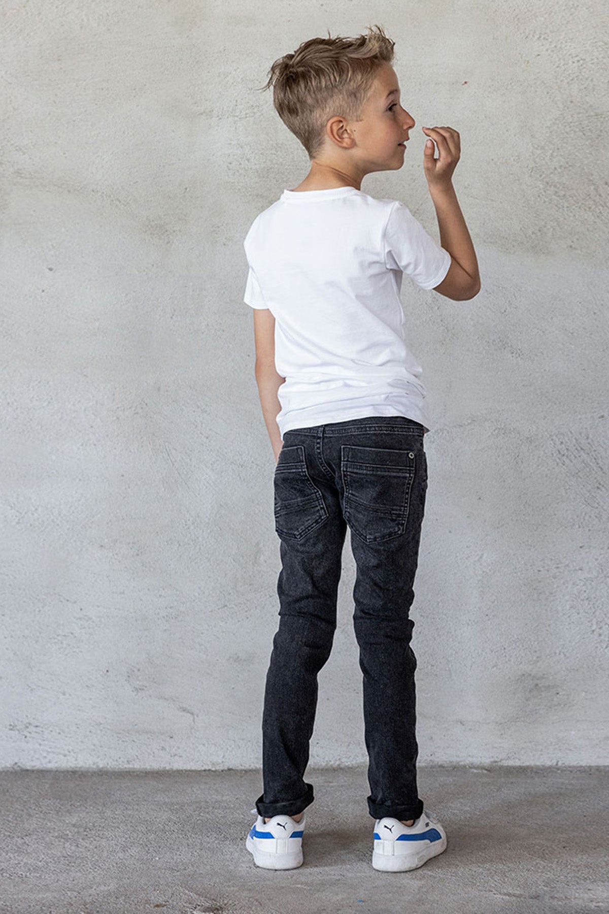 Skinny Fit Jeans Black Denim - TYGO&vito