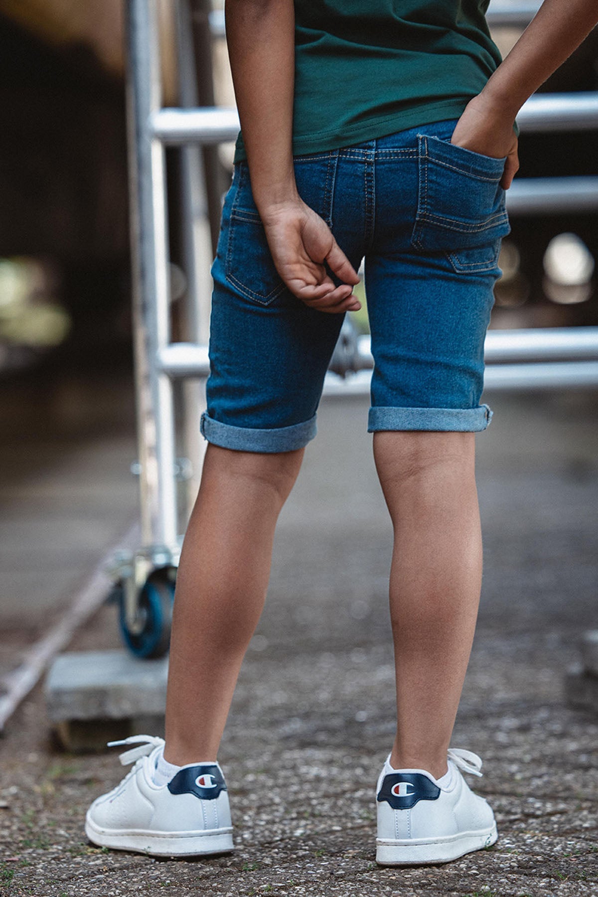 Stretch Denim Shorts Light Used - TYGO&vito