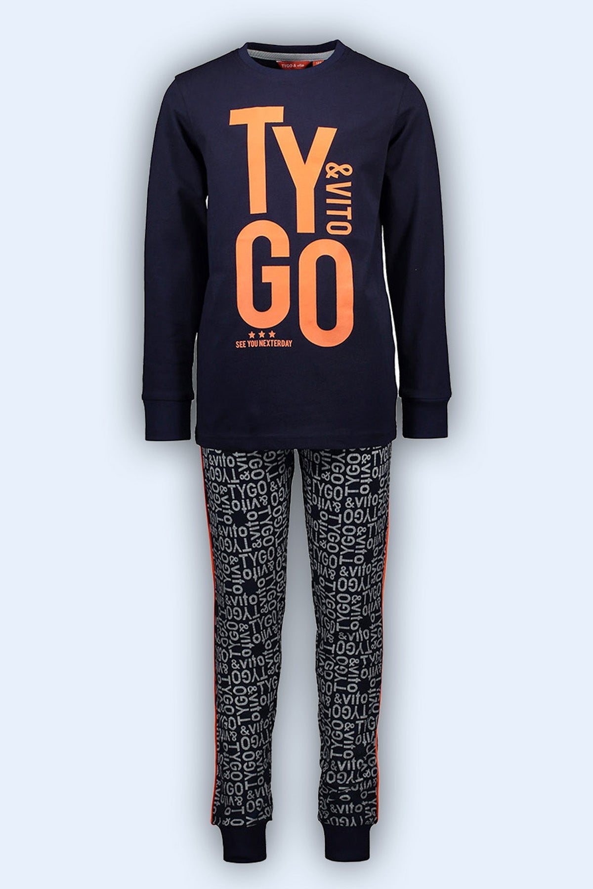 Pyjama Donker Blauw - TYGO&vito