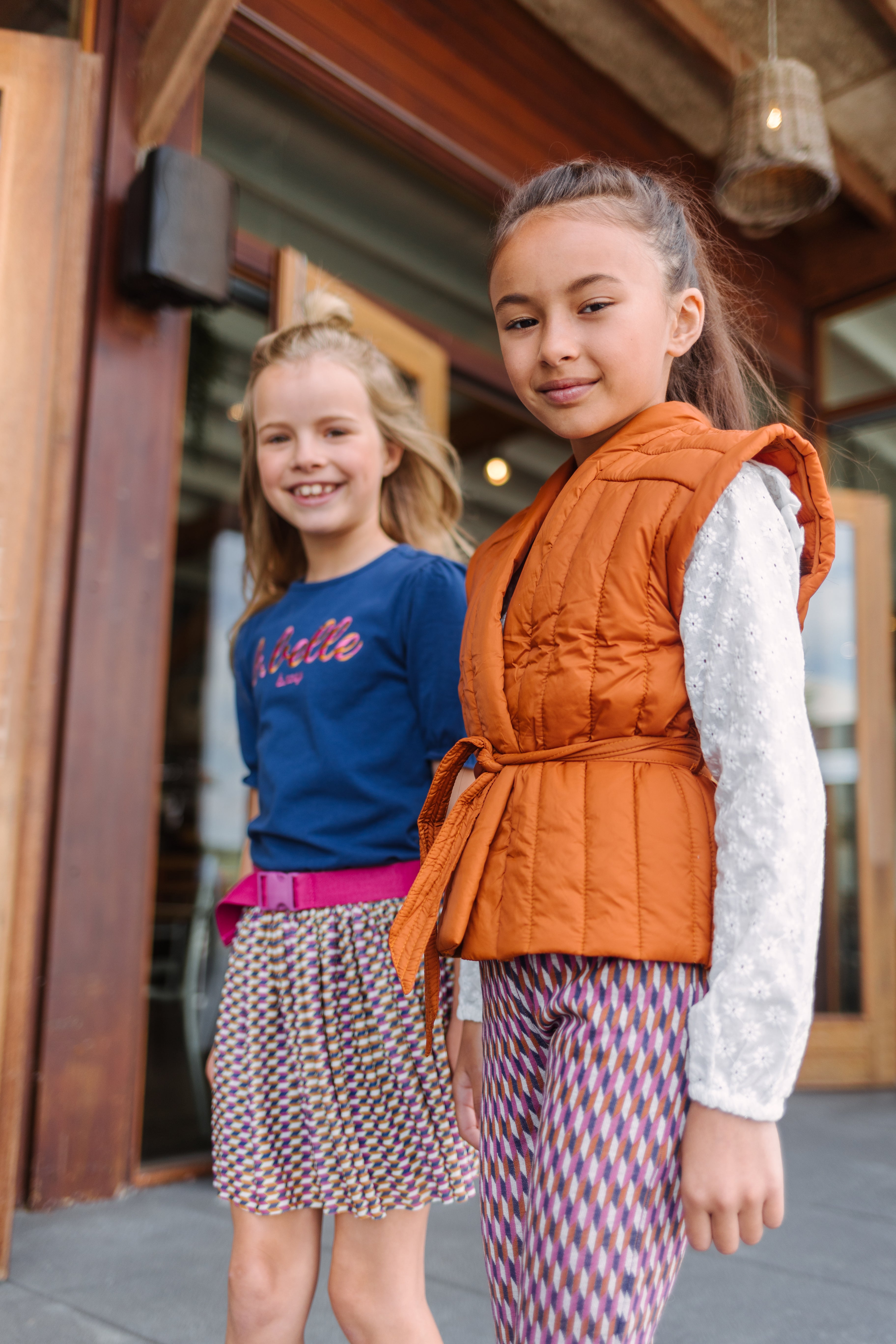 B.Nosy Girls Flower Embroidered Blouse With Ruffles Around Armhole