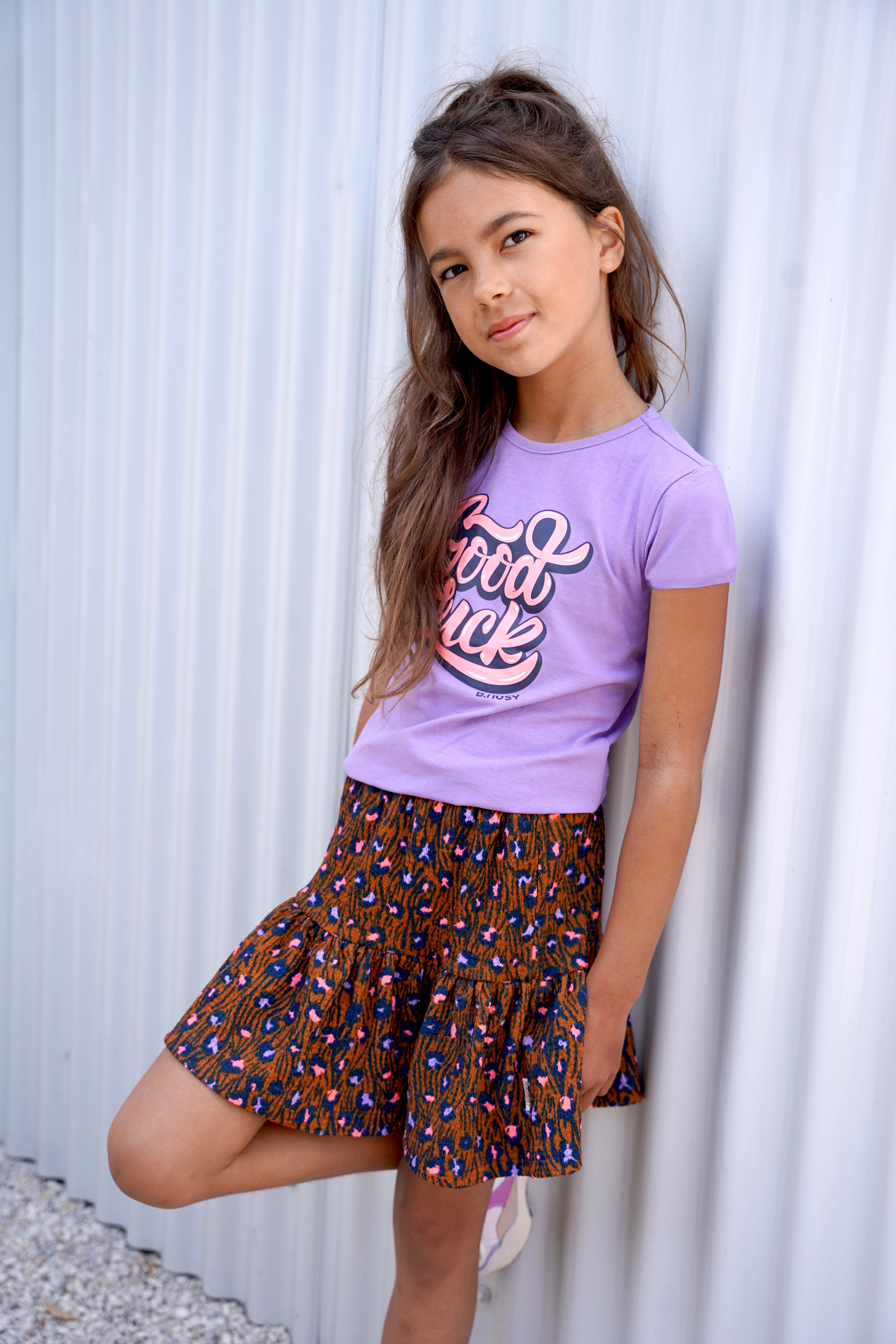 B.Nosy Girls Short Skirt W/ 2 Different Ao Print